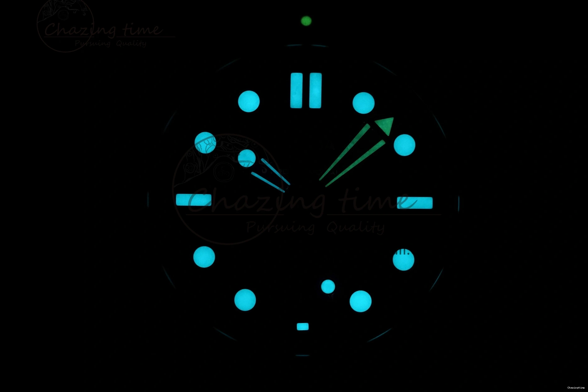 0328 Fashionable Seamaster Diver 300M ZF 1:1 Best Edition Blue Ceramic Blue Dial on Blue Rubber Strap A 7822